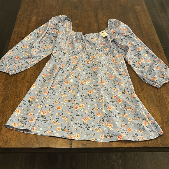 Abercrombie Long sleeve floral dress - blue - Picture 2 of 8